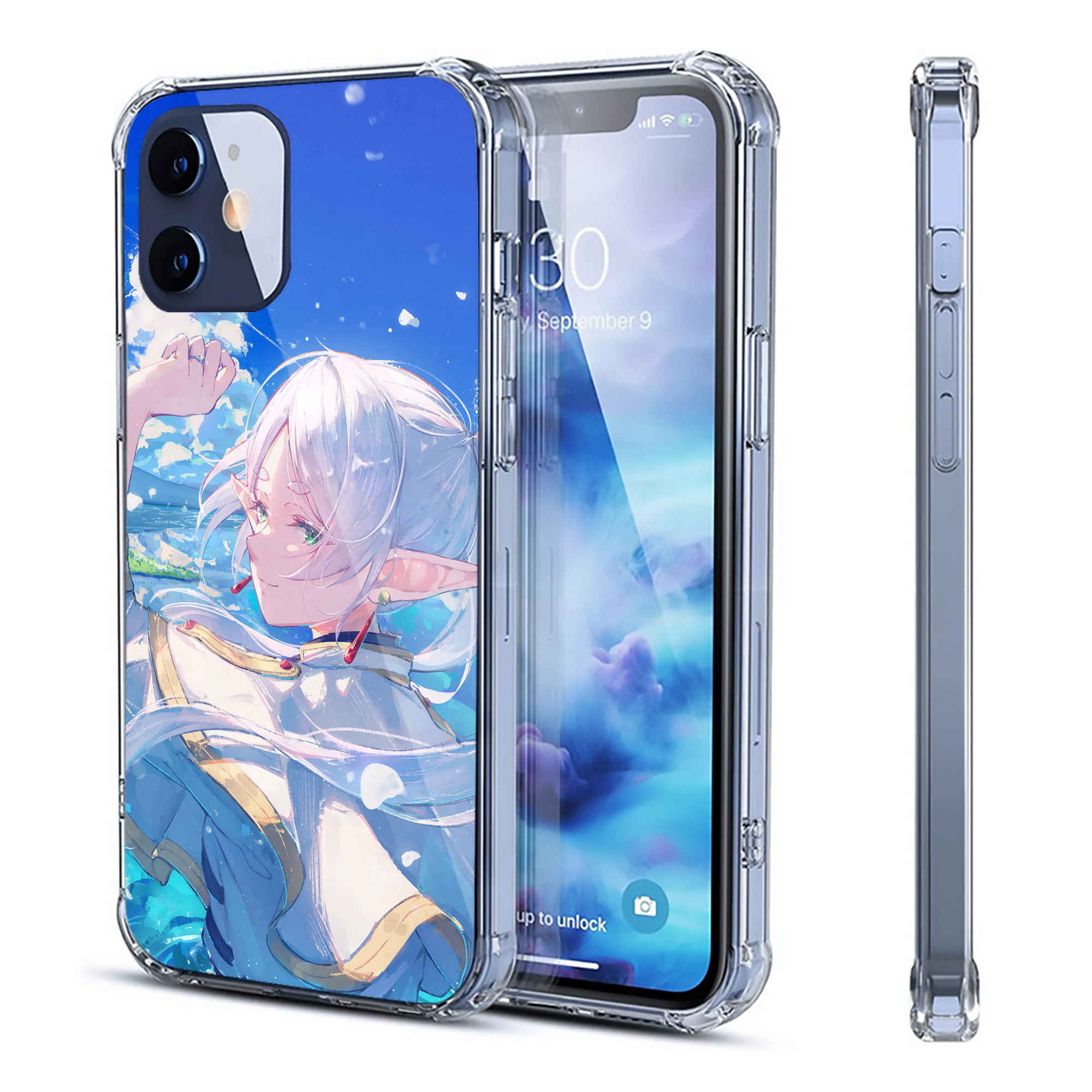 （画像用） 葬送のフリーレン Frieren 【iPhone 12シリーズ対応】透明スマホケース（クリアソフトケース）